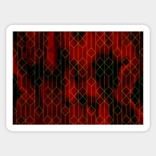 Maroon Abstracts Sticker